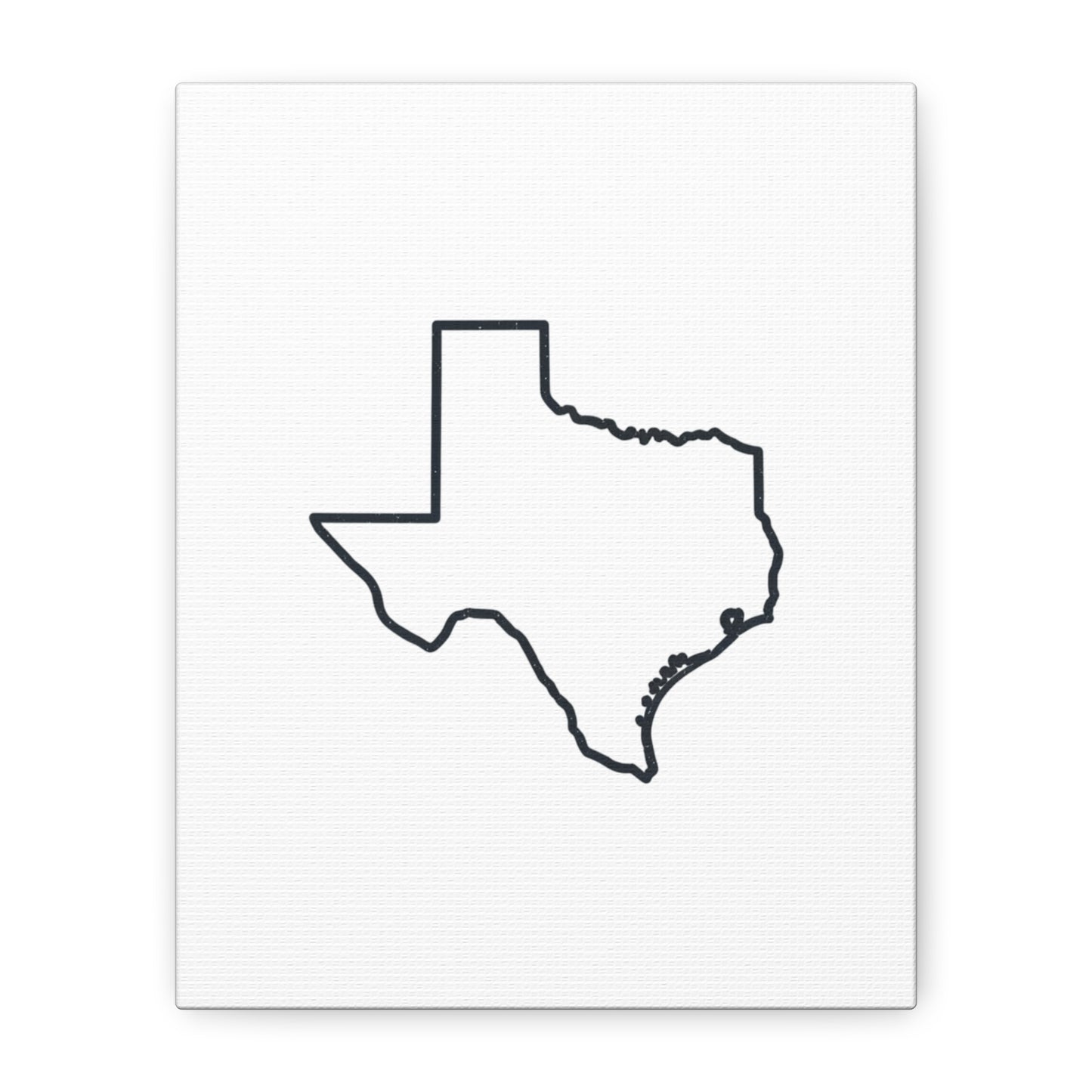 Texas Outline Canvas Wall Art