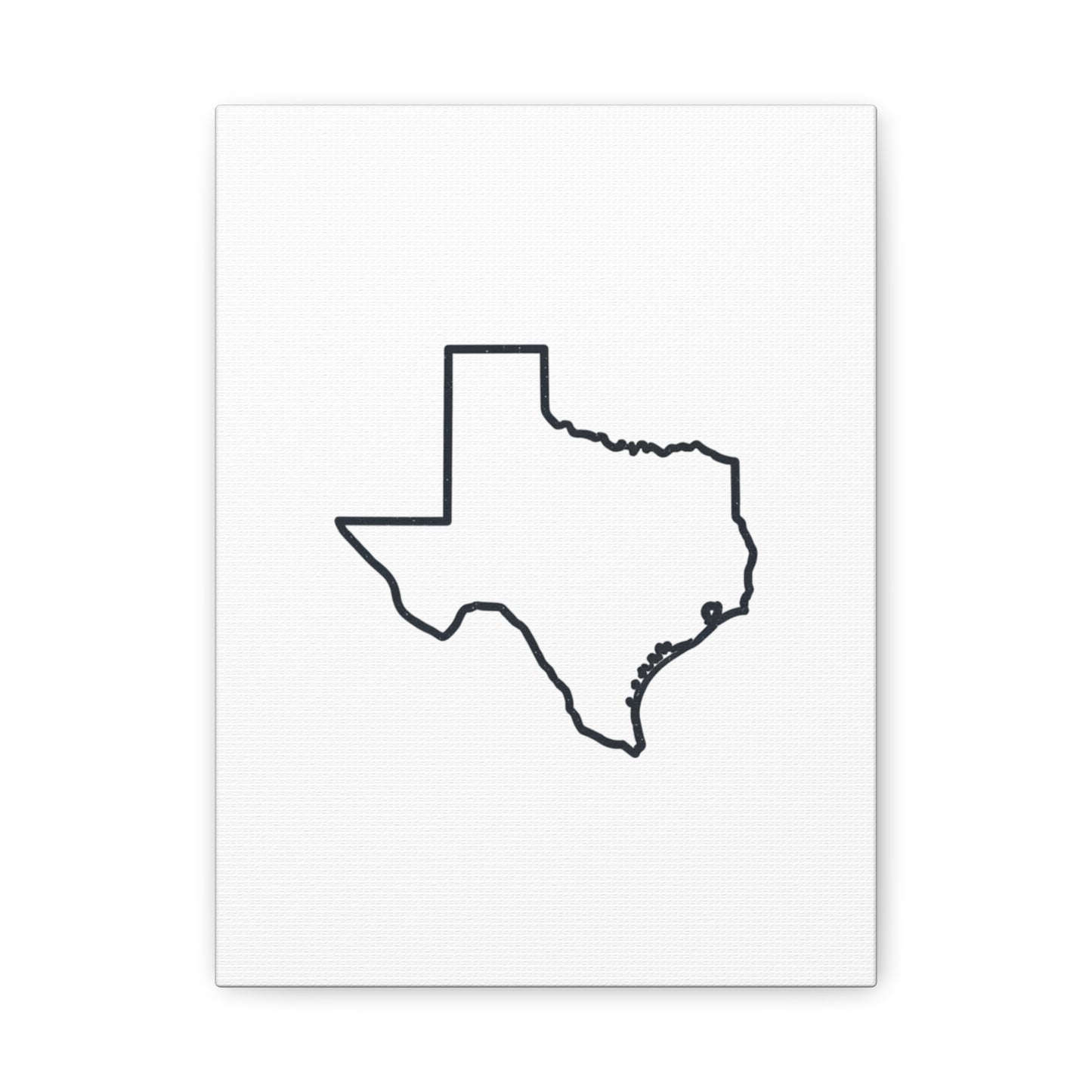 Texas Outline Canvas Wall Art