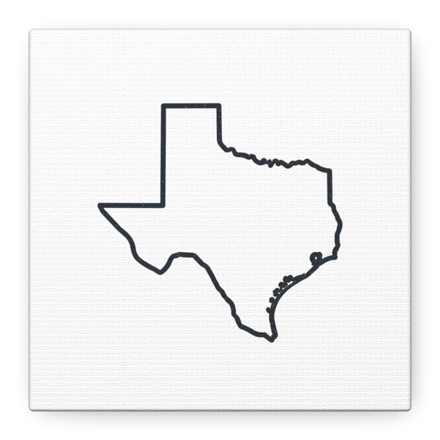 Texas Outline Canvas Wall Art