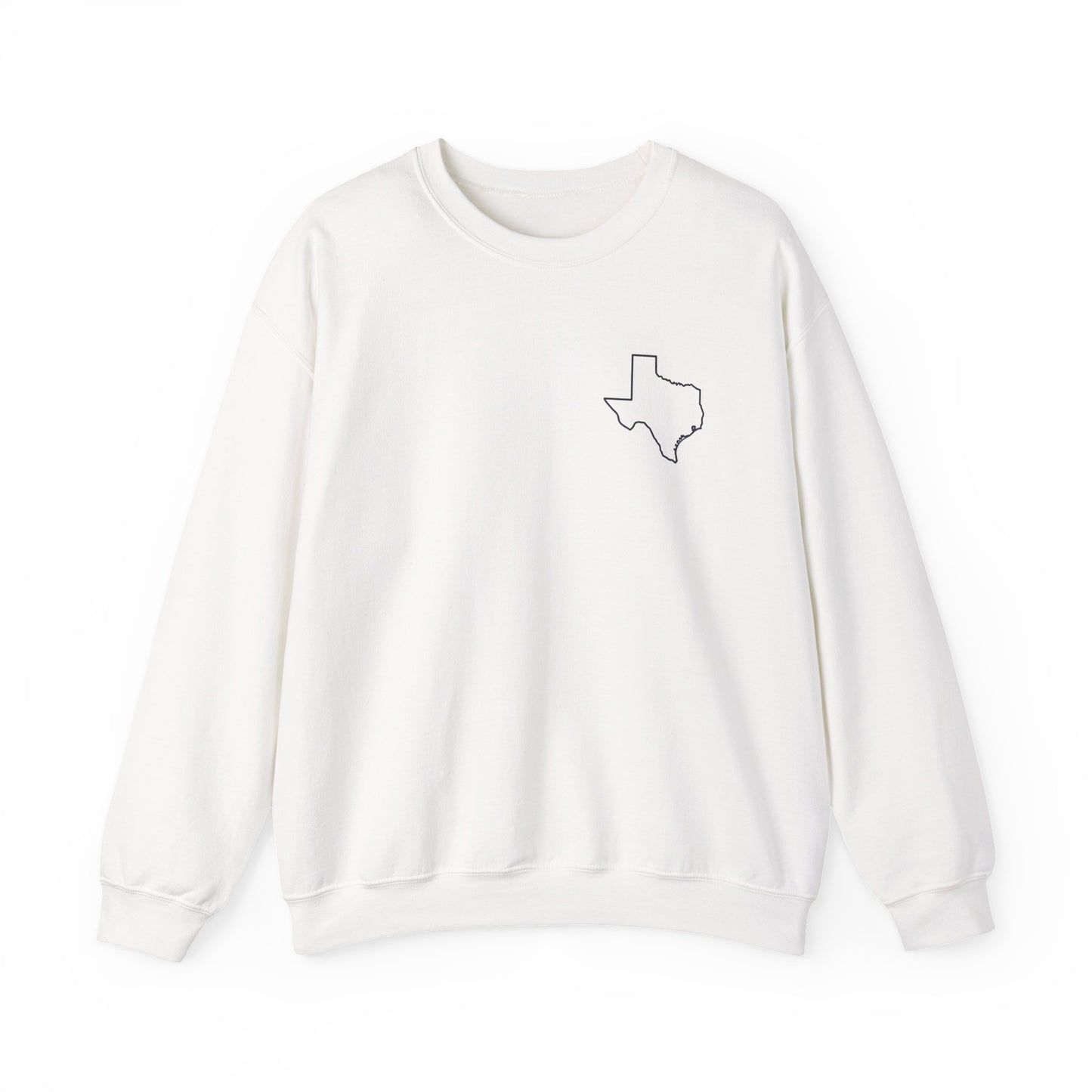 Texas Flag Crewneck Sweatshirt — Vintage Lone Star Pullover