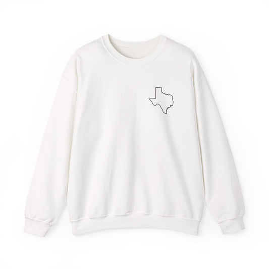 Texas Flag Crewneck Sweatshirt — Vintage Lone Star Pullover