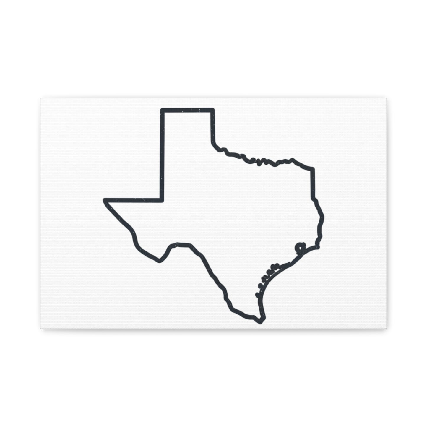 Texas Outline Canvas Wall Art