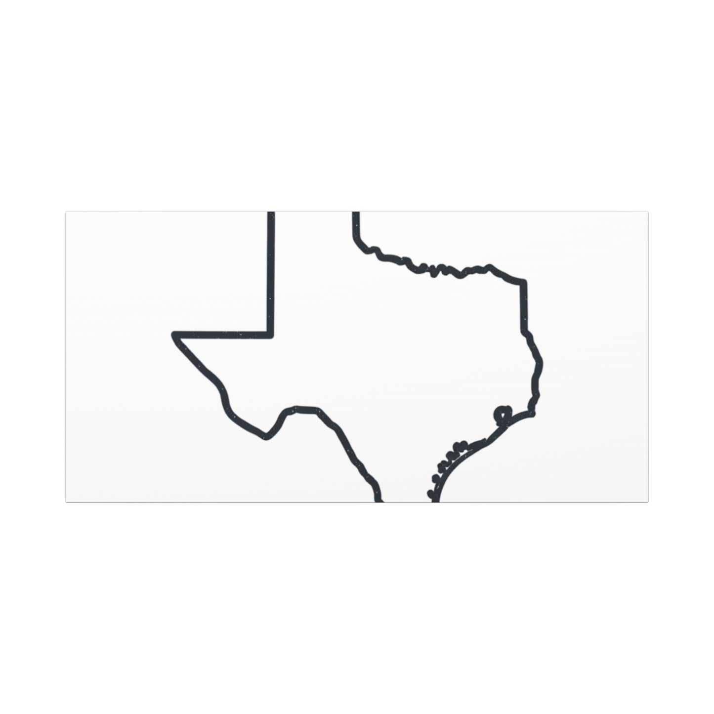 Texas Outline Canvas Wall Art