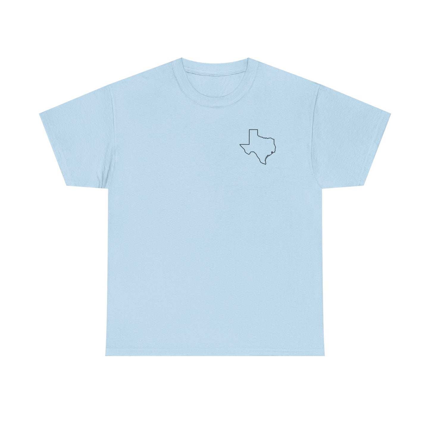 Texas Outline Tee — Minimal State Map T-Shirt
