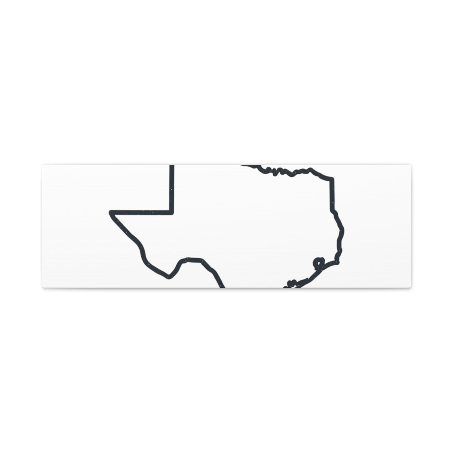 Texas Outline Canvas Wall Art