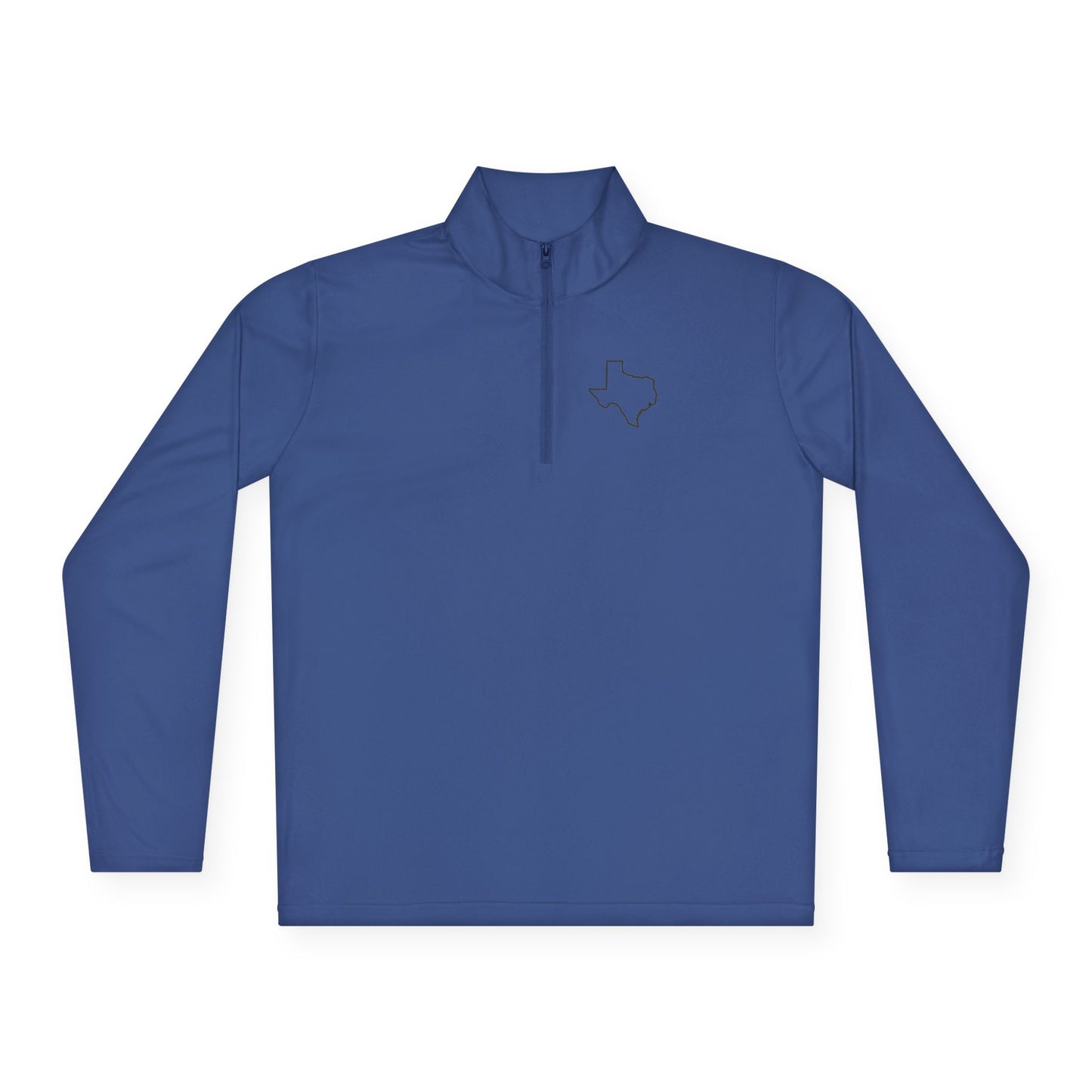 Texas Outline Quarter-Zip Pullover. Logo Only