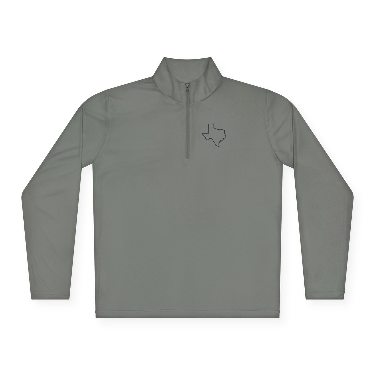 Texas Outline Quarter-Zip Pullover. Logo Only