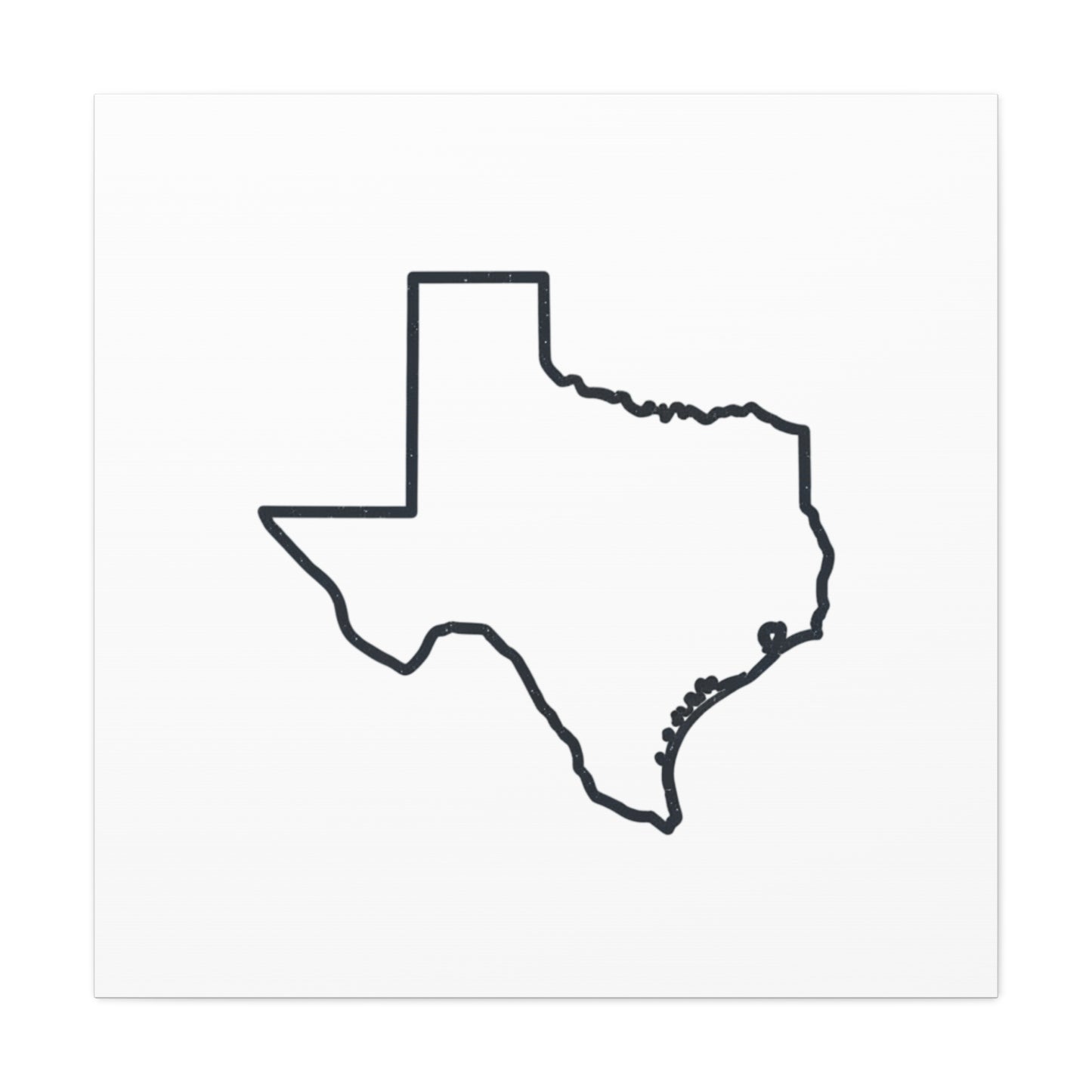 Texas Outline Canvas Wall Art