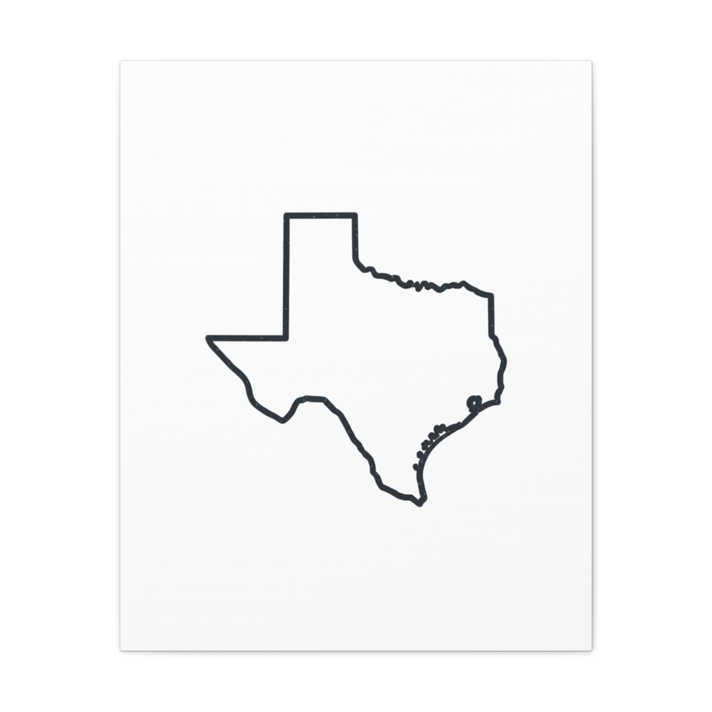 Texas Outline Canvas Wall Art
