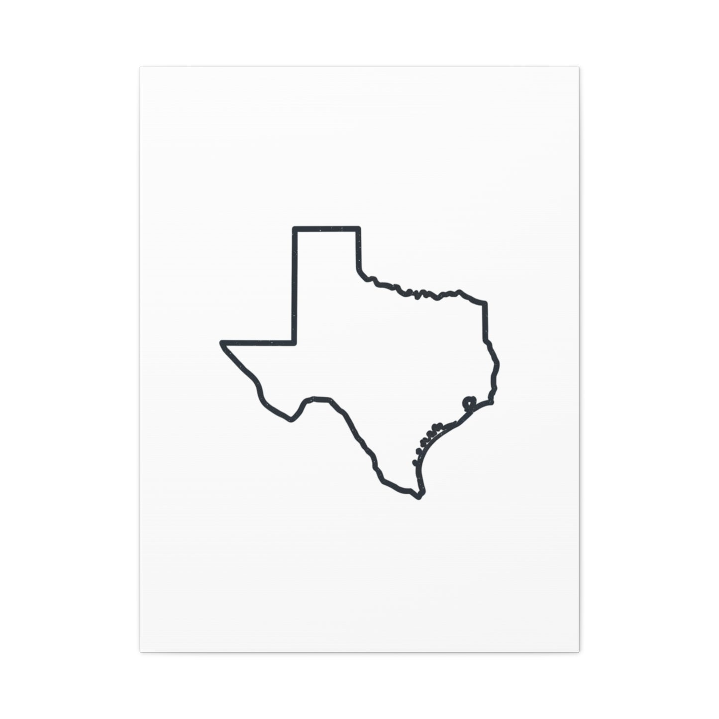 Texas Outline Canvas Wall Art